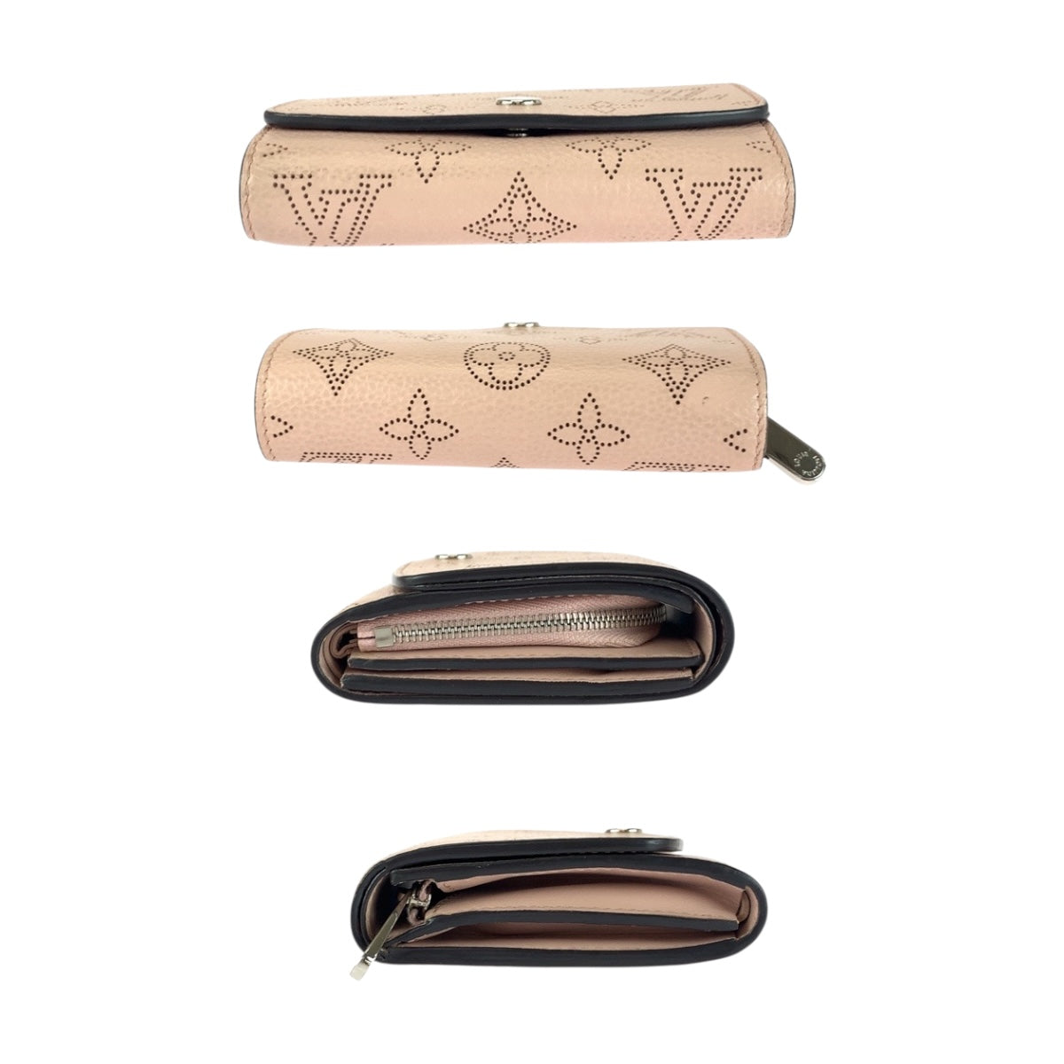 20424
LOUIS VUITTON ルイヴィトン モノグラム マヒナ ポルトフォイユ イリス マグノリア シルバー金具 レザー M62541 折財布 コンパクトウォレット レディース ABP38