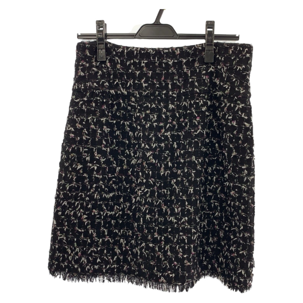 20427
CHANEL シャネル ツイード ココマーク サイズ38 ブラック 黒 ピンク ブラック金具 ウール P29310V19329 スカート レディース A60