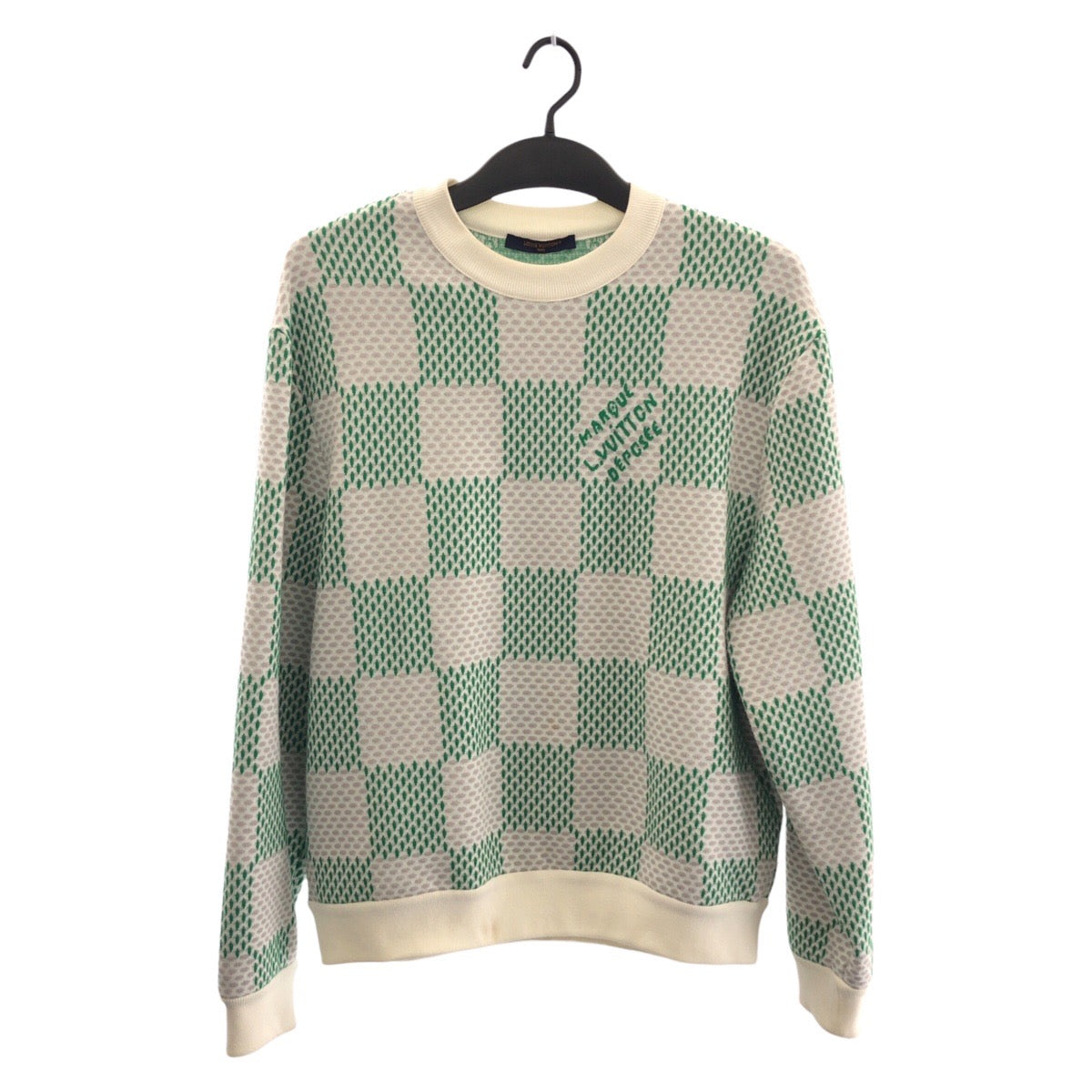 20430
LOUIS VUITTON ルイヴィトン ダミエ サイズM ホワイト グリーン グレー コットン / ナイロン RM241 llM HQY92W スウェットシャツ トレーナー メンズ A80