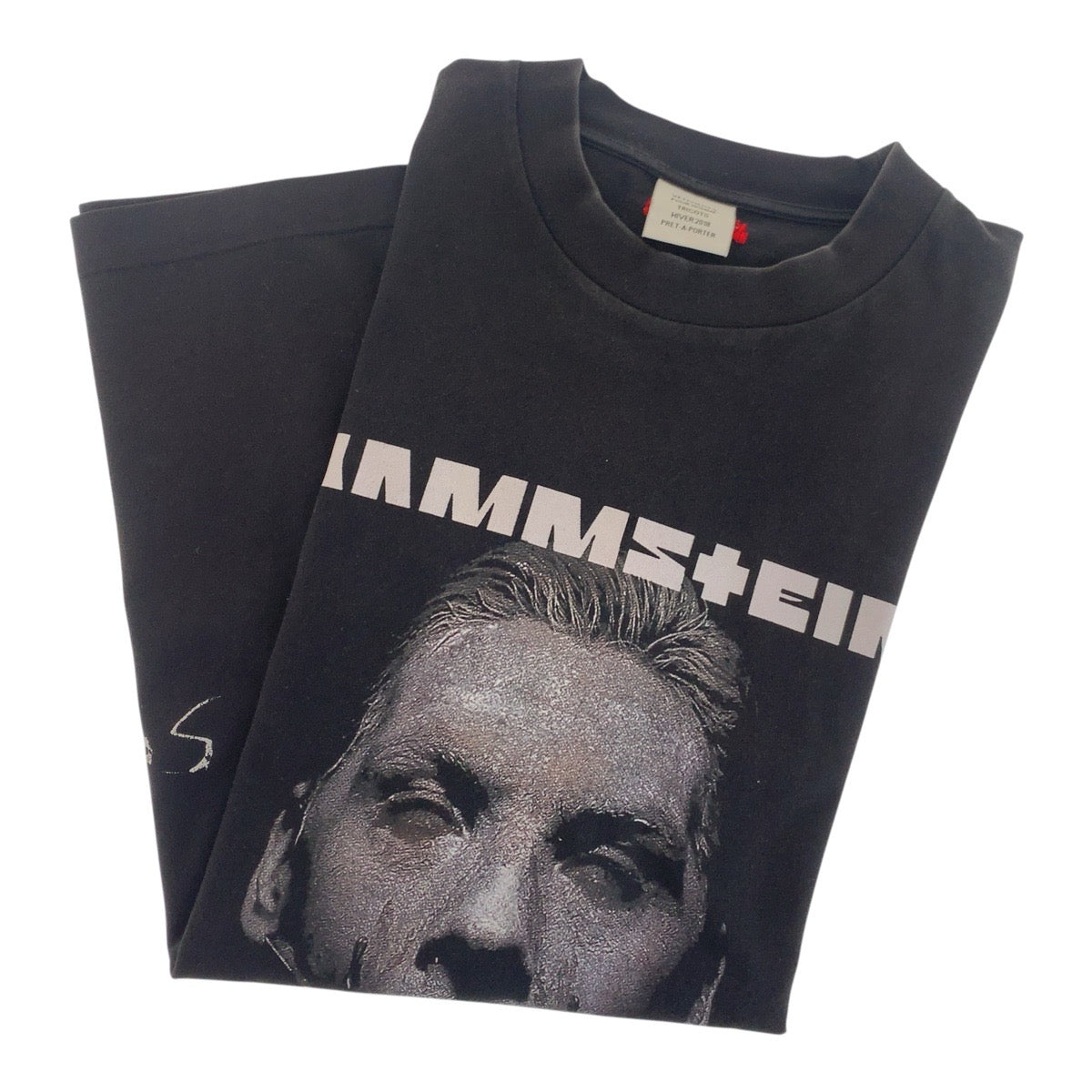 20432
VETEMENTS ヴェトモン ラムシュタイン サイズXS ブラック 黒 グレー コットン MAH18TR27 半袖Ｔシャツ メンズ AB70