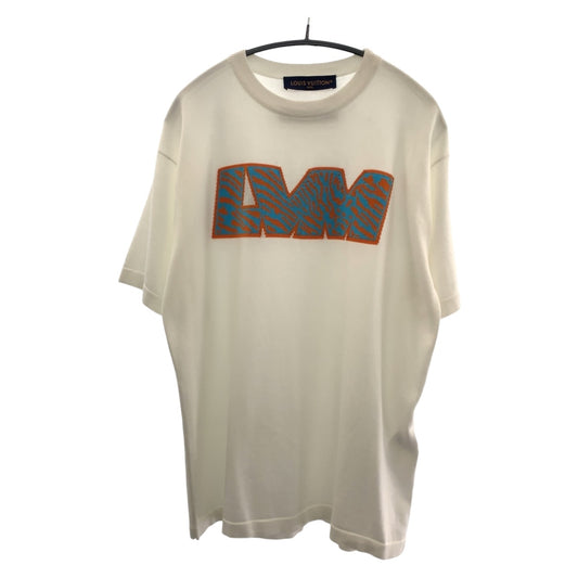 20437
LOUIS VUITTON ルイヴィトン LVM サイズS ホワイト マルチカラー HPN15WHA0 ＲＭ232Ｍ 半袖Tシャツ クルーネック メンズ A56