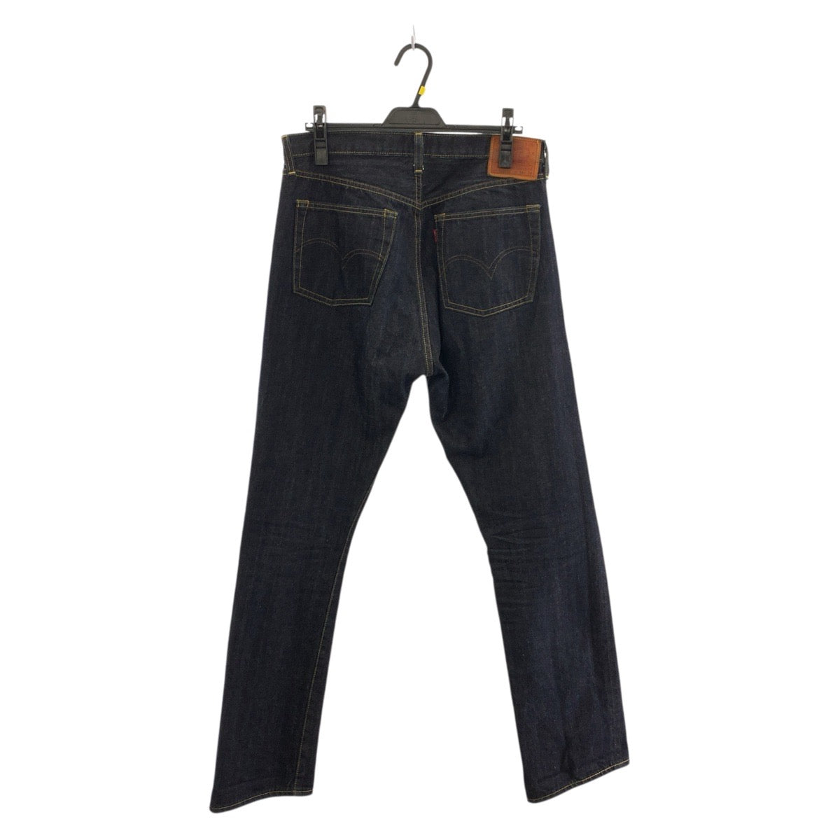 20443
Levi's S501XX Wartime Model Reproduction Size W34 Navy Silver Hardware Cotton / Leather Denim Pants Jeans Men's ABP