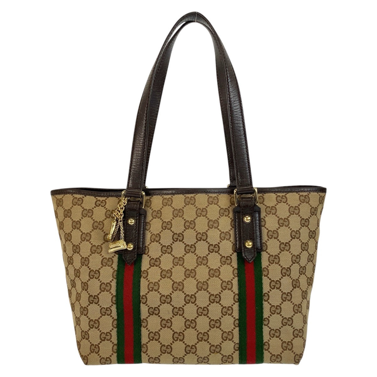 20452
GUCCI グッチ シェリーライン ベージュ ブラウン ゴールド金具 GGキャンバス / レザー 137396 トートバッグ ショルダーバッグ レディース B15