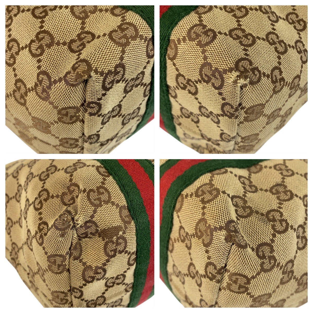20452
GUCCI グッチ シェリーライン ベージュ ブラウン ゴールド金具 GGキャンバス / レザー 137396 トートバッグ ショルダーバッグ レディース B15