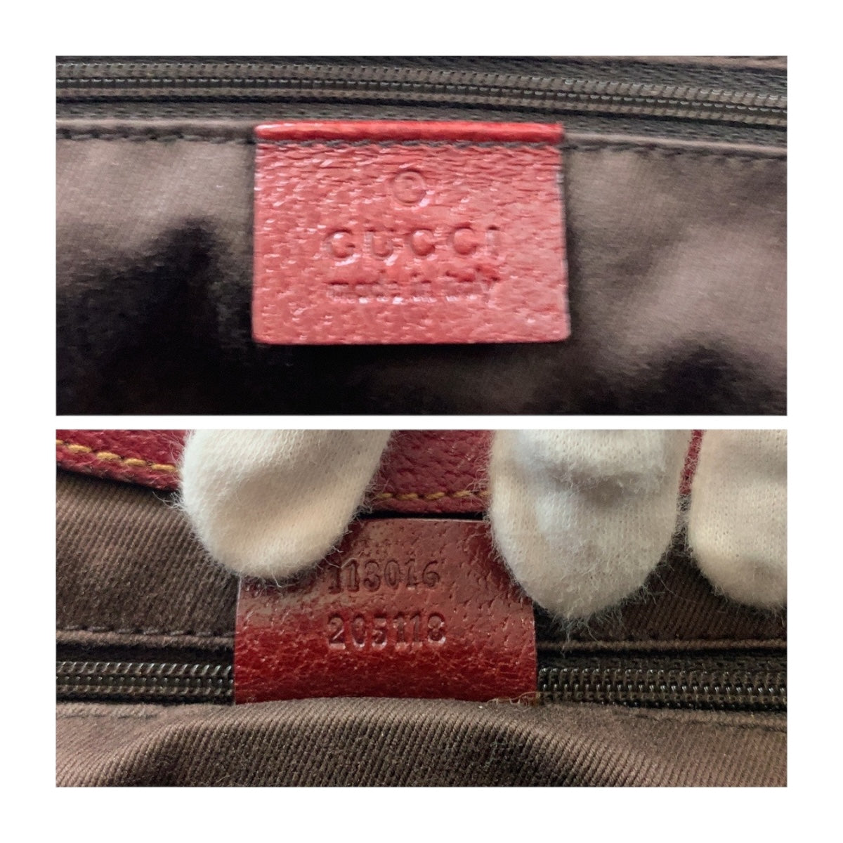 20453
GUCCI Gucci Beige Red Silver Hardware GG Canvas 113061 Tote Bag Shoulder Bag Women's ABP42