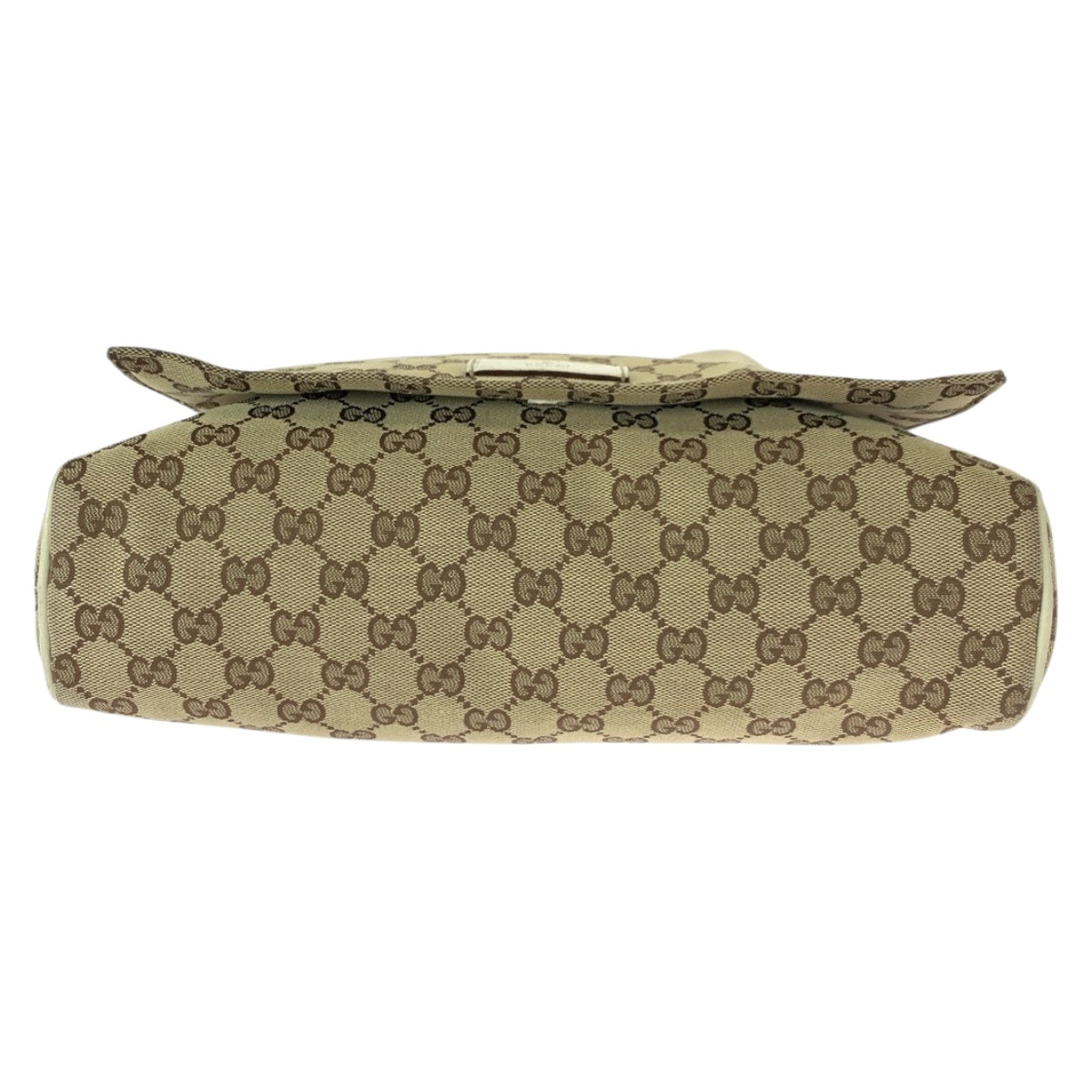 20454
GUCCI Beige Ivory Silver Hardware GG Canvas 146236 Shoulder Bag Messenger Bag Ladies AB21