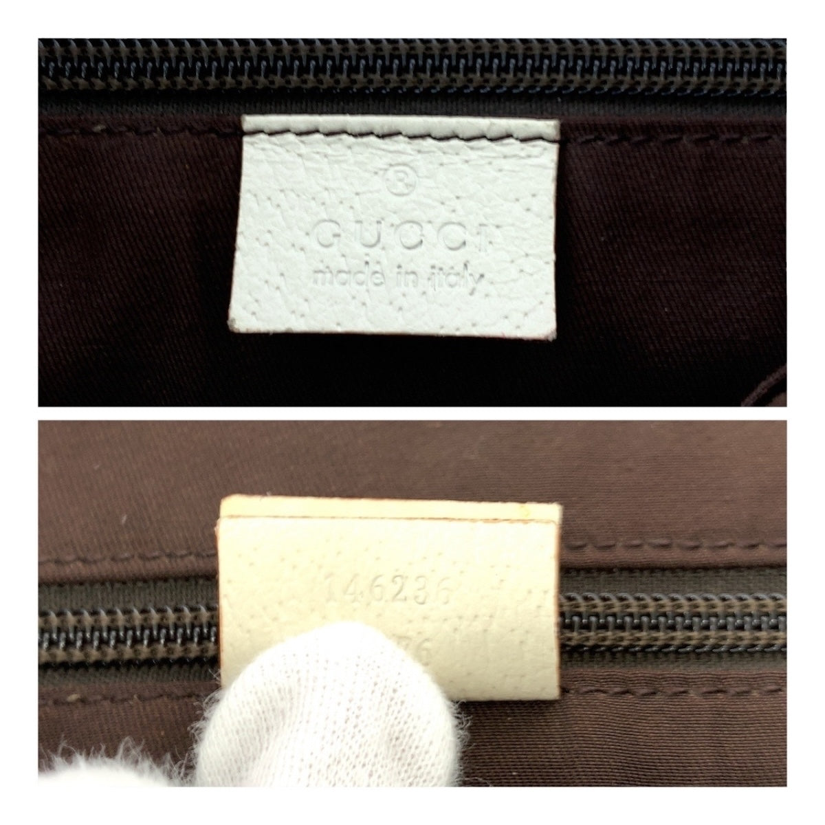20454
GUCCI Beige Ivory Silver Hardware GG Canvas 146236 Shoulder Bag Messenger Bag Ladies AB21