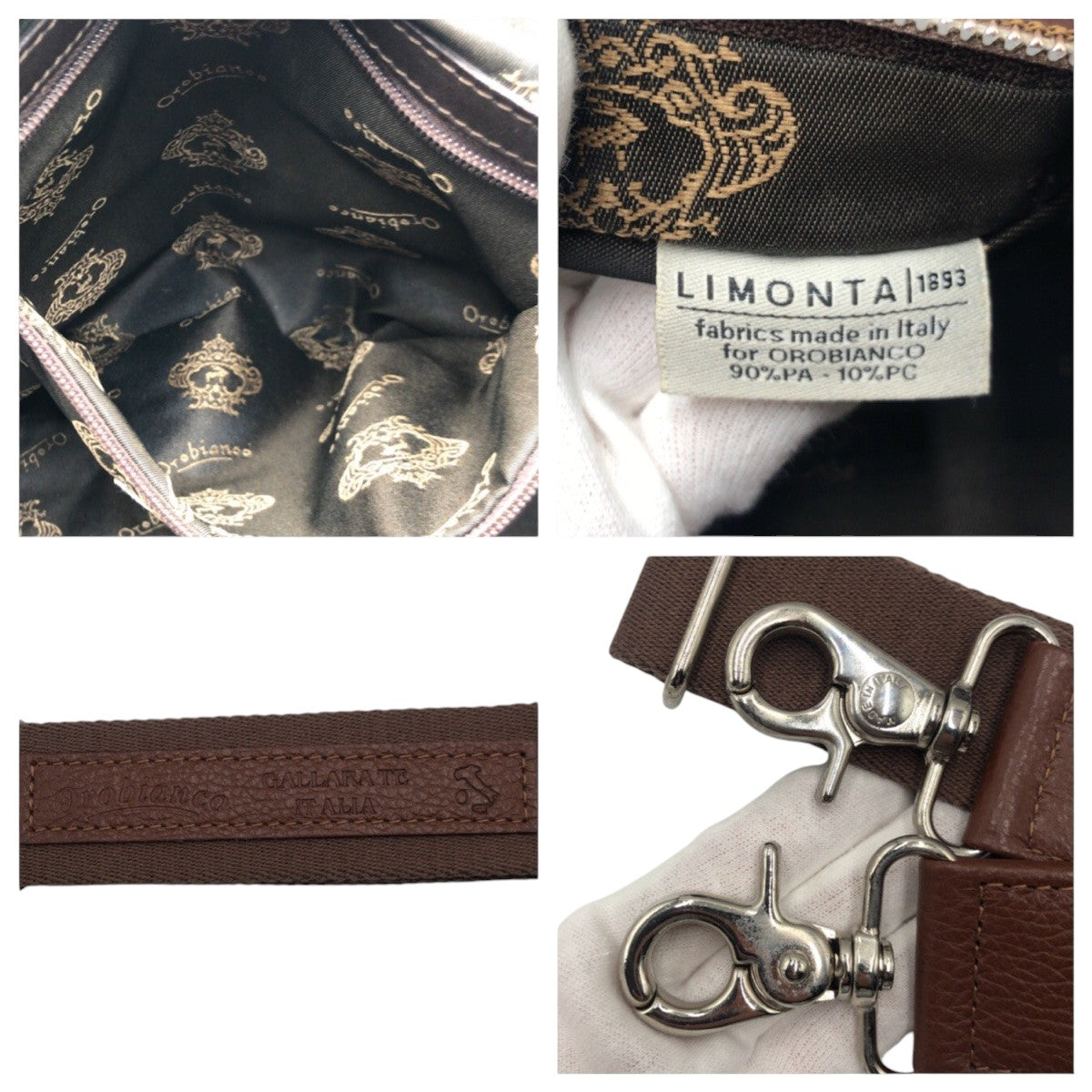 20457
Orobianco Limonta Nylon Brown Nylon Business Bag for Men and Women ABP42