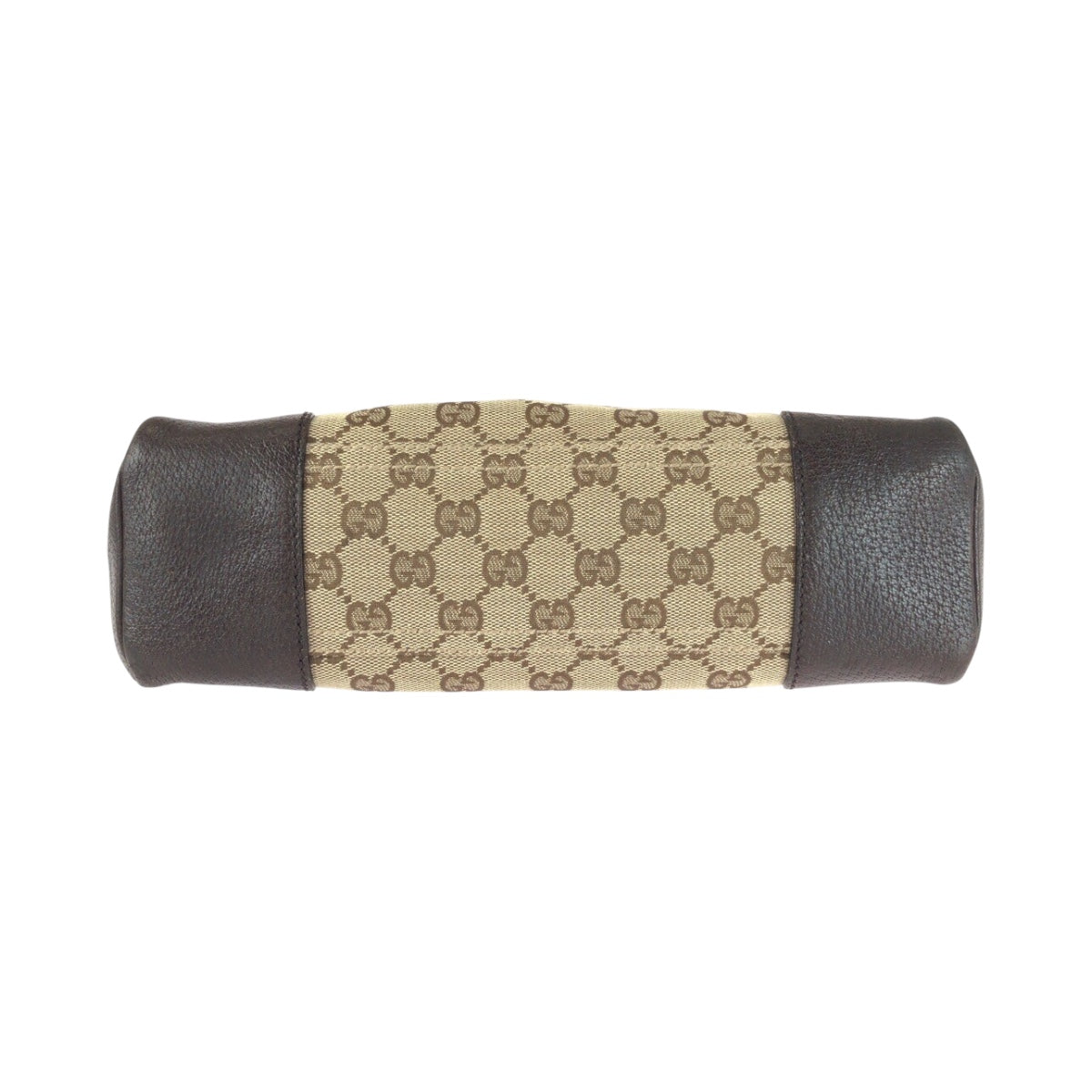 20458
GUCCI GG Canvas / Leather Shoulder Bag with Silver Hardware, Beige x Gray, 114273, Ladies AB26