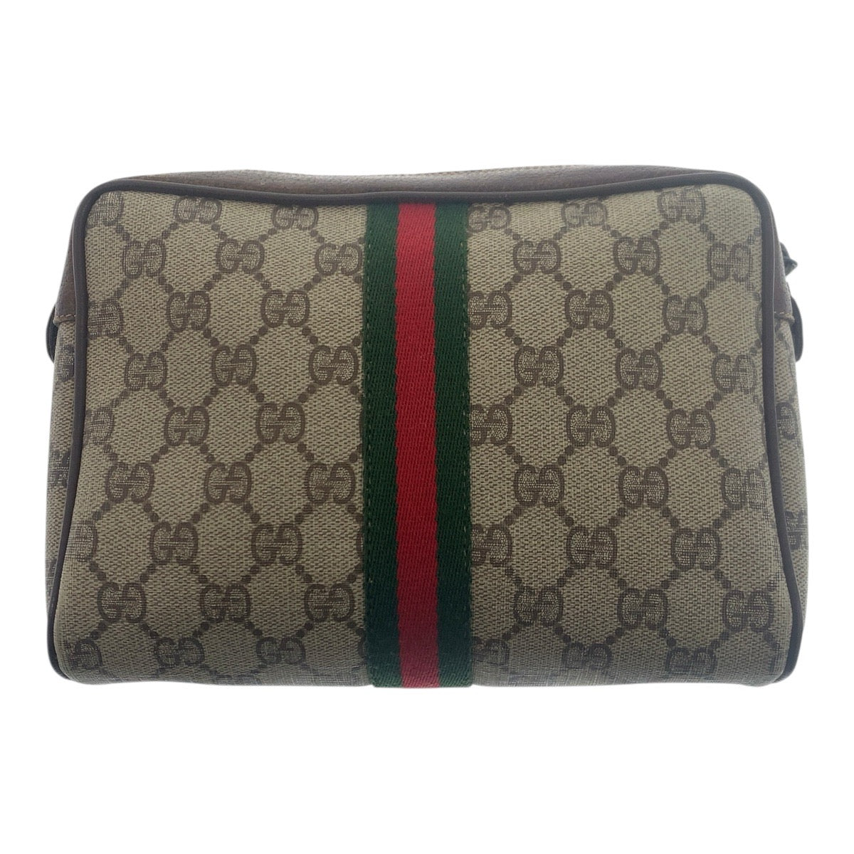 20461
GUCCI グッチ ヴィンテージ シェリーライン オールドグッチ ベージュ ブラウン ゴールド金具 GGスプリームキャンバス / レザー 56 01 012 クラッチバッグ セカンドバッグ メンズ B14