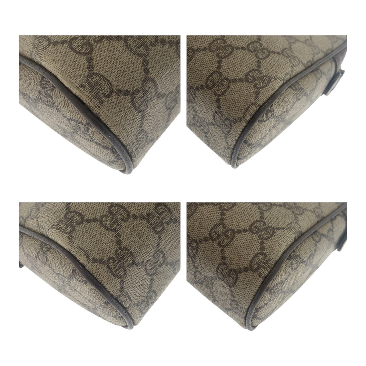 20461
GUCCI グッチ ヴィンテージ シェリーライン オールドグッチ ベージュ ブラウン ゴールド金具 GGスプリームキャンバス / レザー 56 01 012 クラッチバッグ セカンドバッグ メンズ B14