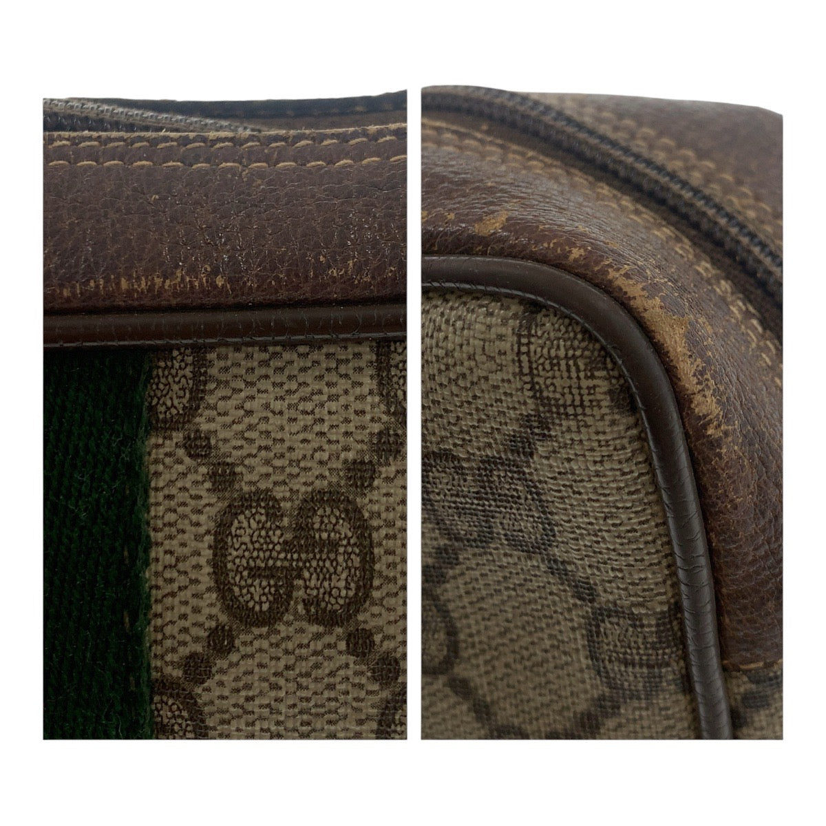 20461
GUCCI グッチ ヴィンテージ シェリーライン オールドグッチ ベージュ ブラウン ゴールド金具 GGスプリームキャンバス / レザー 56 01 012 クラッチバッグ セカンドバッグ メンズ B14