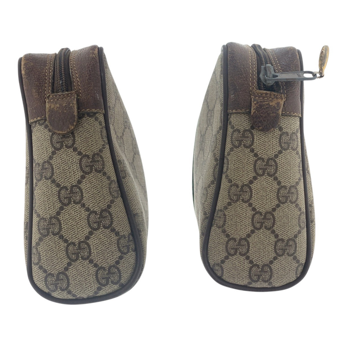 20461
GUCCI グッチ ヴィンテージ シェリーライン オールドグッチ ベージュ ブラウン ゴールド金具 GGスプリームキャンバス / レザー 56 01 012 クラッチバッグ セカンドバッグ メンズ B14