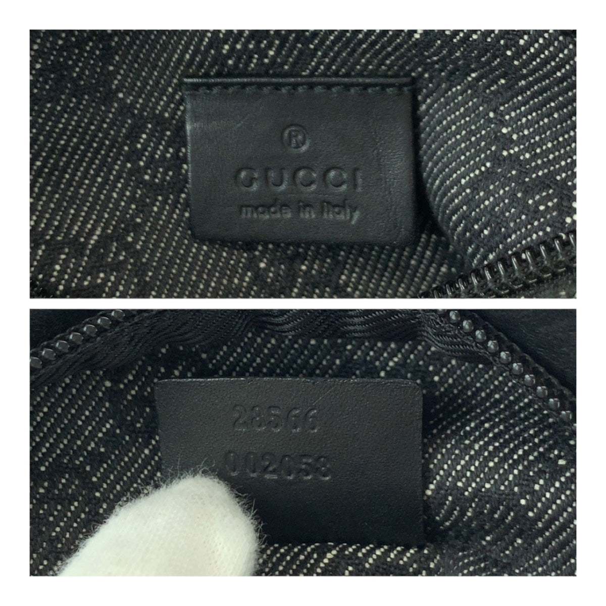 20462
GUCCI グッチ ブラック 黒 シルバー金具 GGキャンバス 23566 ウエストバッグ バムバッグ レディース ABP35