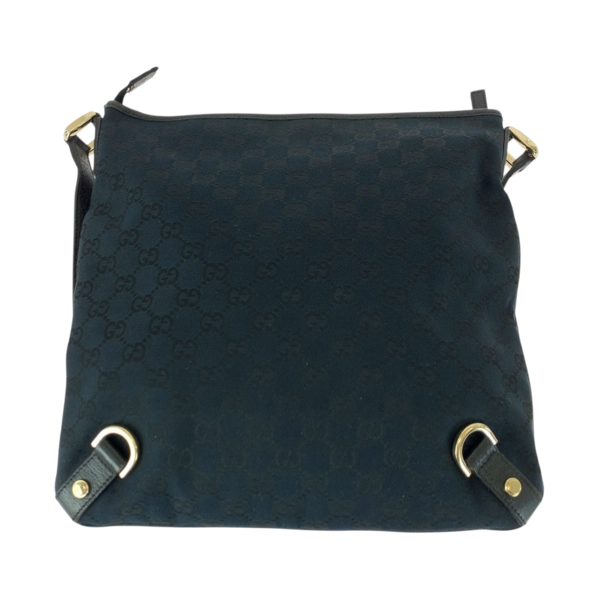 20466
GUCCI グッチ アビー ブラック 黒 ゴールド金具 GGキャンバス 131326 ショルダーバッグ レディース A42