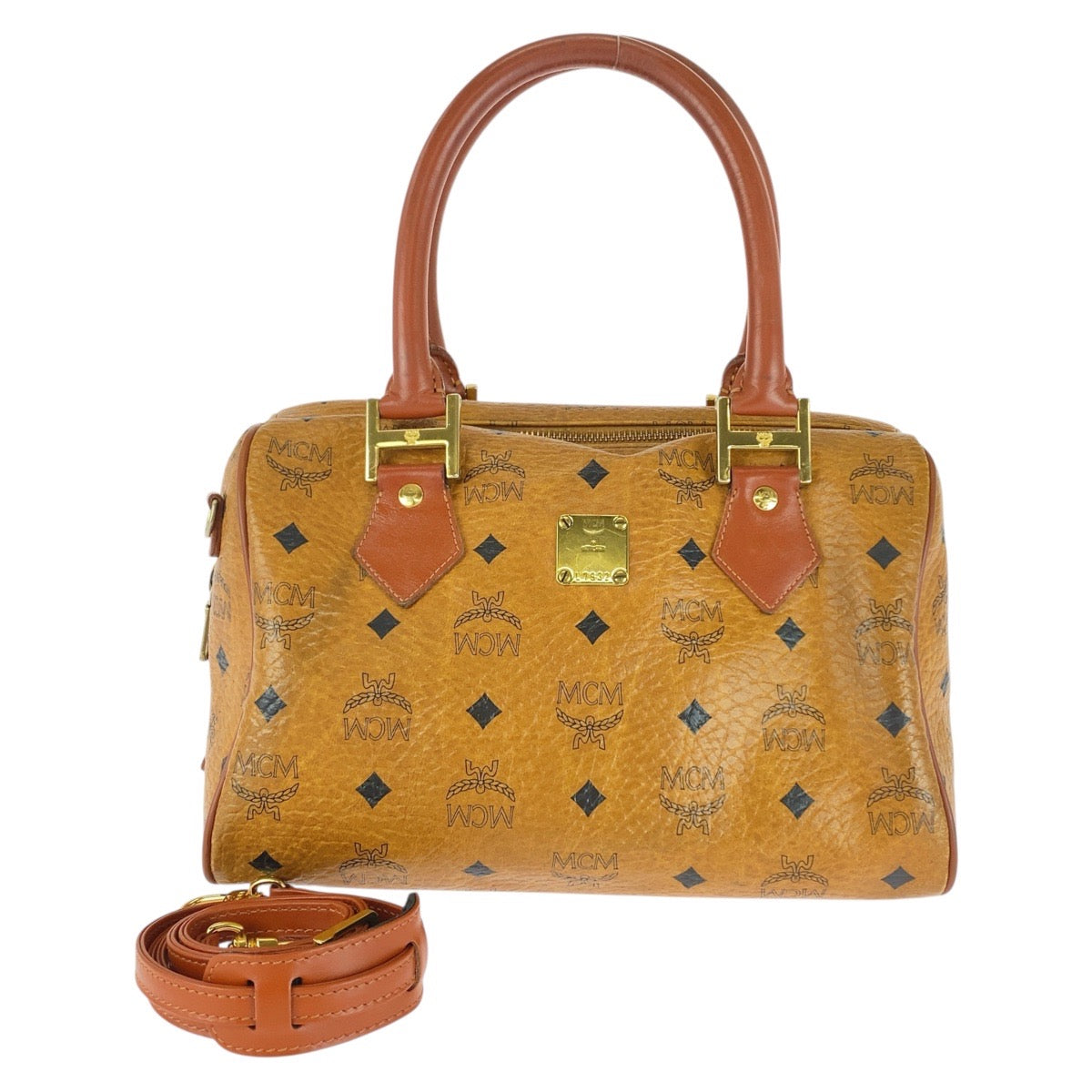 20469
MCM エム シー エム ヴィセトス ブラウン ゴールド金具 L7932 ハンドバッグ ショルダーバッグ 2WAY レディース ABP21