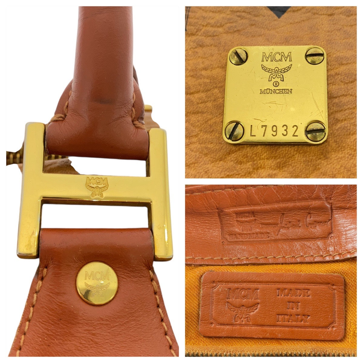 20469
MCM エム シー エム ヴィセトス ブラウン ゴールド金具 L7932 ハンドバッグ ショルダーバッグ 2WAY レディース ABP21