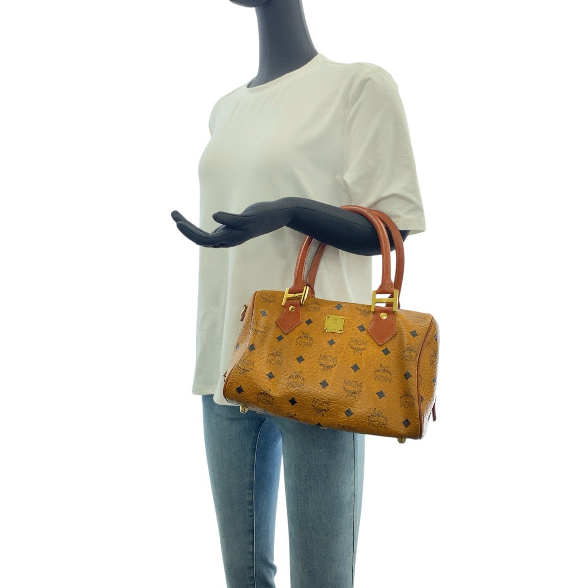 20469
MCM エム シー エム ヴィセトス ブラウン ゴールド金具 L7932 ハンドバッグ ショルダーバッグ 2WAY レディース ABP21