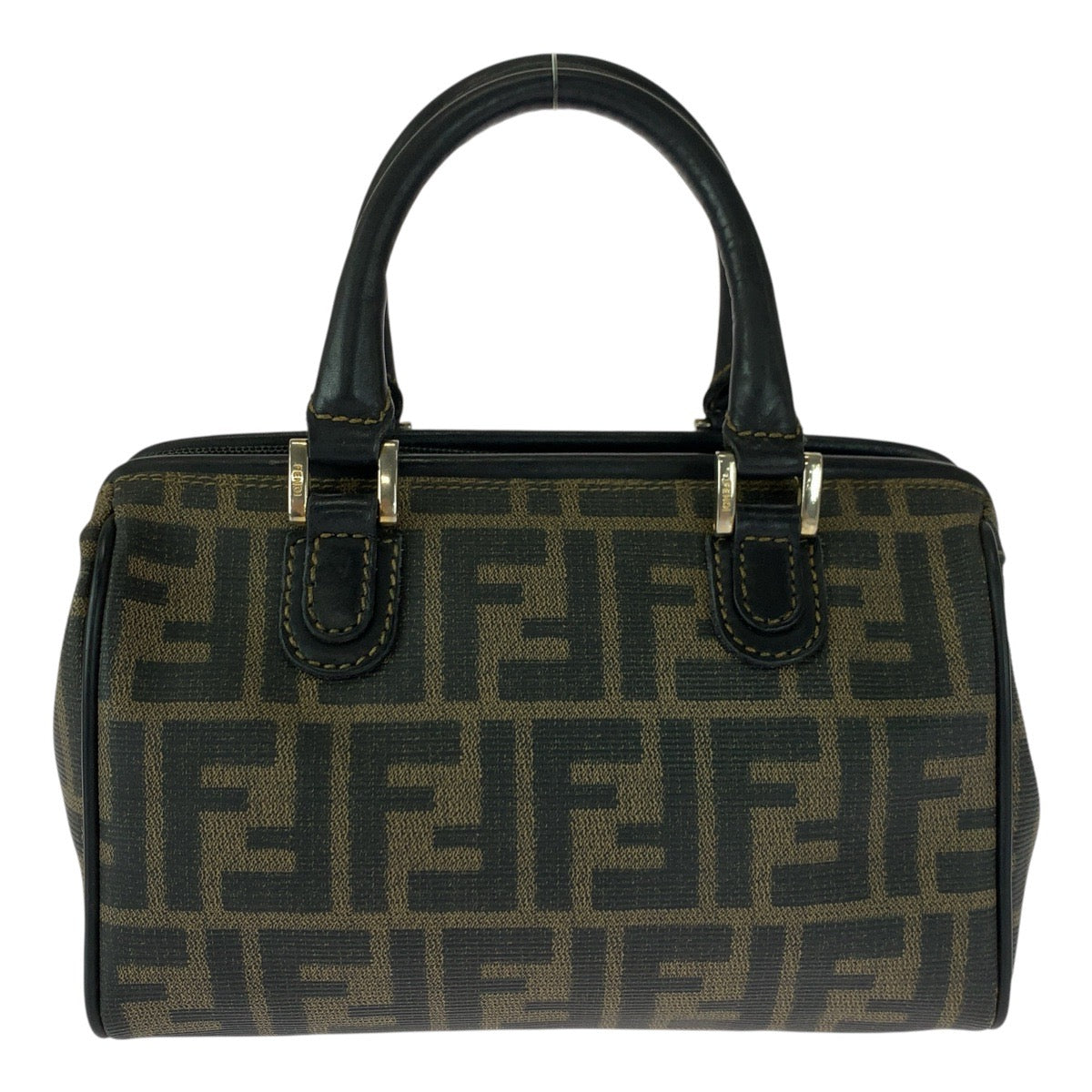20472
FENDI Vintage Zucca Pattern Brown Gold Hardware PVC Shoulder Bag Handbag 2-Way Women's ABP50