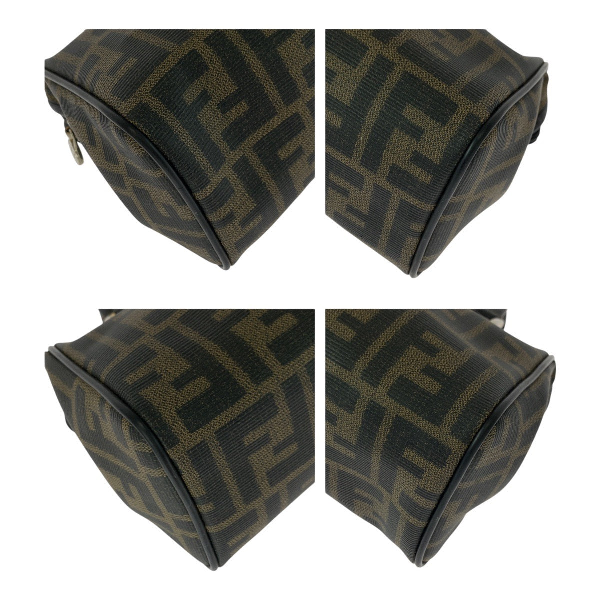 20472
FENDI Vintage Zucca Pattern Brown Gold Hardware PVC Shoulder Bag Handbag 2-Way Women's ABP50