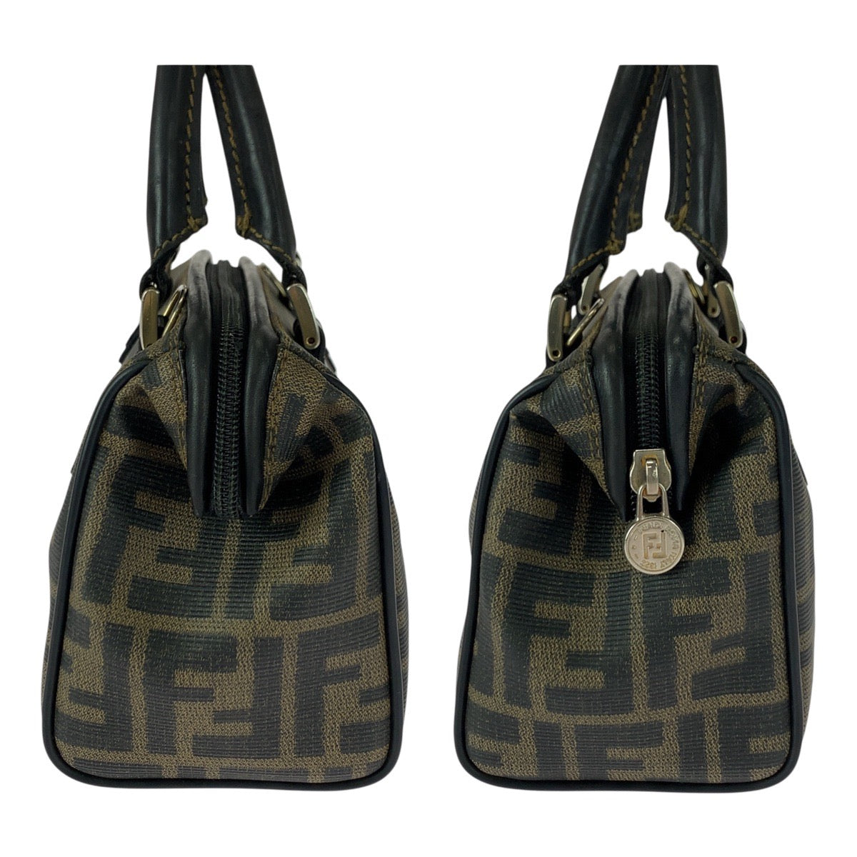 20472
FENDI Vintage Zucca Pattern Brown Gold Hardware PVC Shoulder Bag Handbag 2-Way Women's ABP50