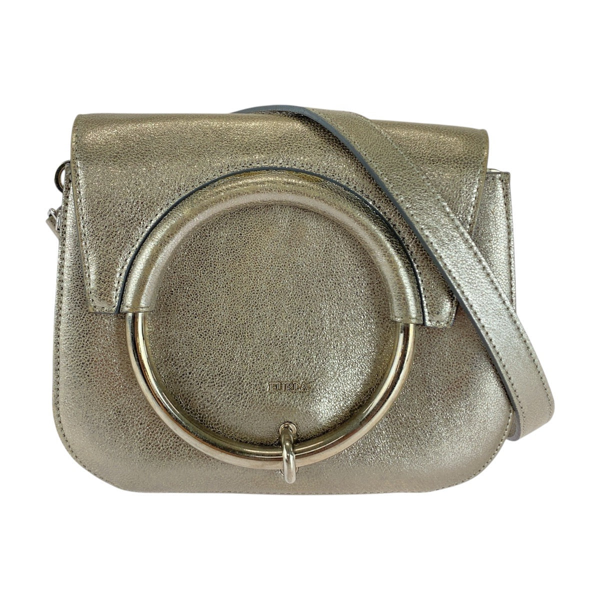 20473
Furla フルラ シルバー シルバー金具 レザー 274422 ショルダーバッグ ポシェット レディース ABP14