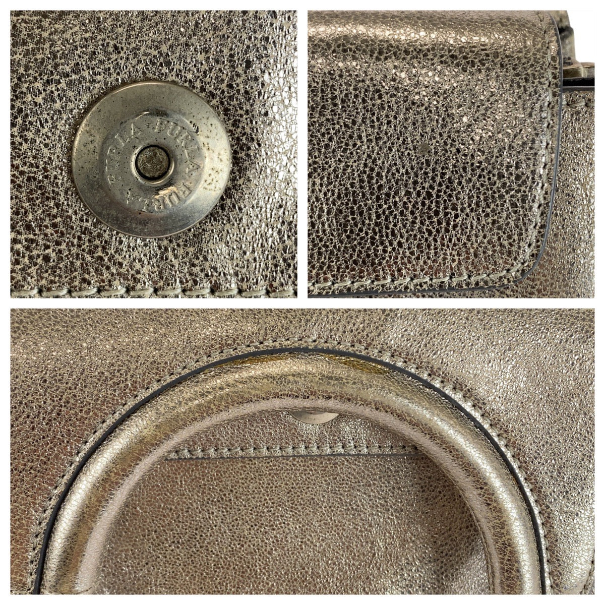 20473
Furla フルラ シルバー シルバー金具 レザー 274422 ショルダーバッグ ポシェット レディース ABP14