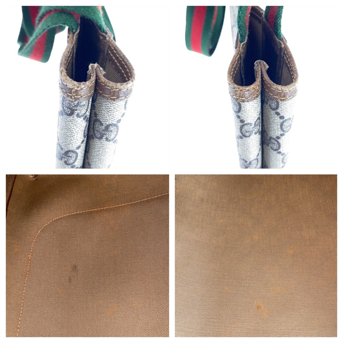 20476
GUCCI Vintage Sherry Line Beige Brown GG Supreme Canvas 001 03 48 Tote Bag Shoulder Bag Ladies ABP28