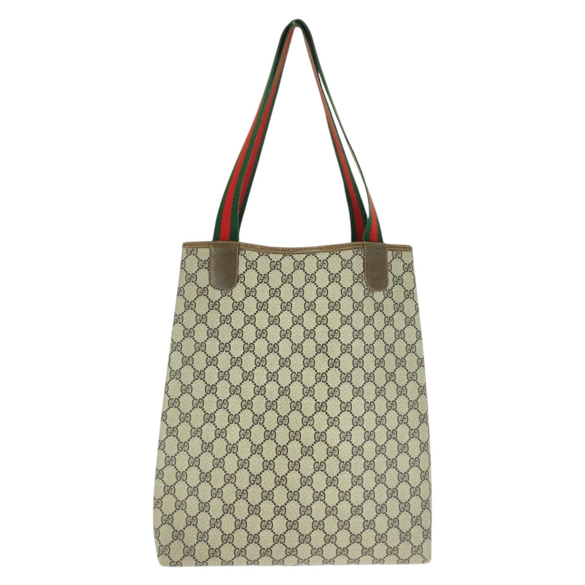 20476
GUCCI Vintage Sherry Line Beige Brown GG Supreme Canvas 001 03 48 Tote Bag Shoulder Bag Ladies ABP28