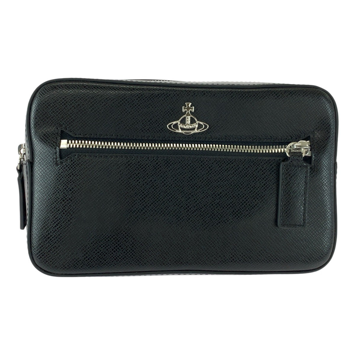 20478
Vivienne Westwood ヴィヴィアンウエストウッド ブラック 黒 シルバー金具 レザー ウエストバッグ バムバッグ レディース A32