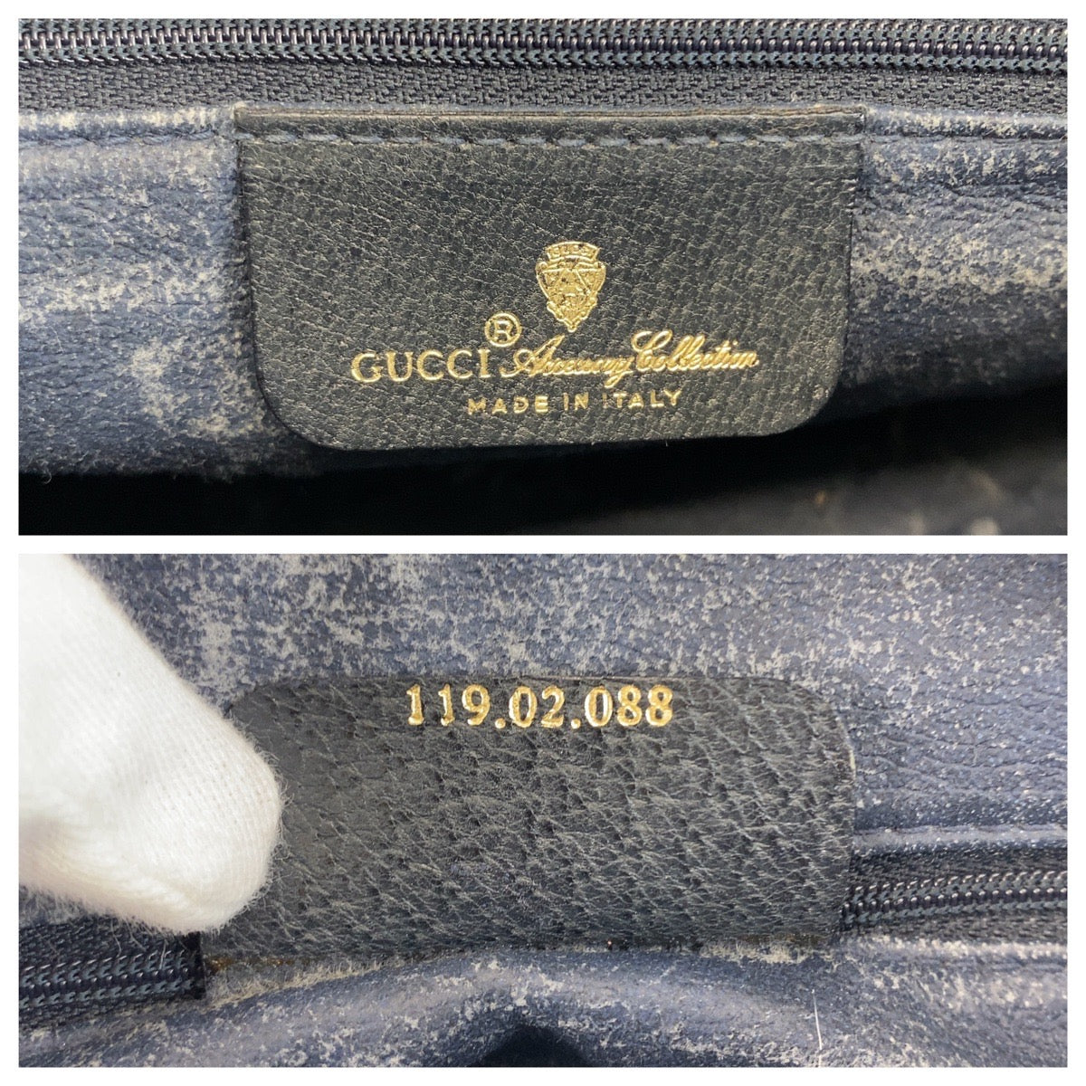 20484
GUCCI グッチ ヴィンテージ シェリーライン オールドグッチ グレー ネイビー ゴールド金具 GGスプリームキャンバス / レザー 119 02 088 ショルダーバッグ ポシェット レディース AB36
