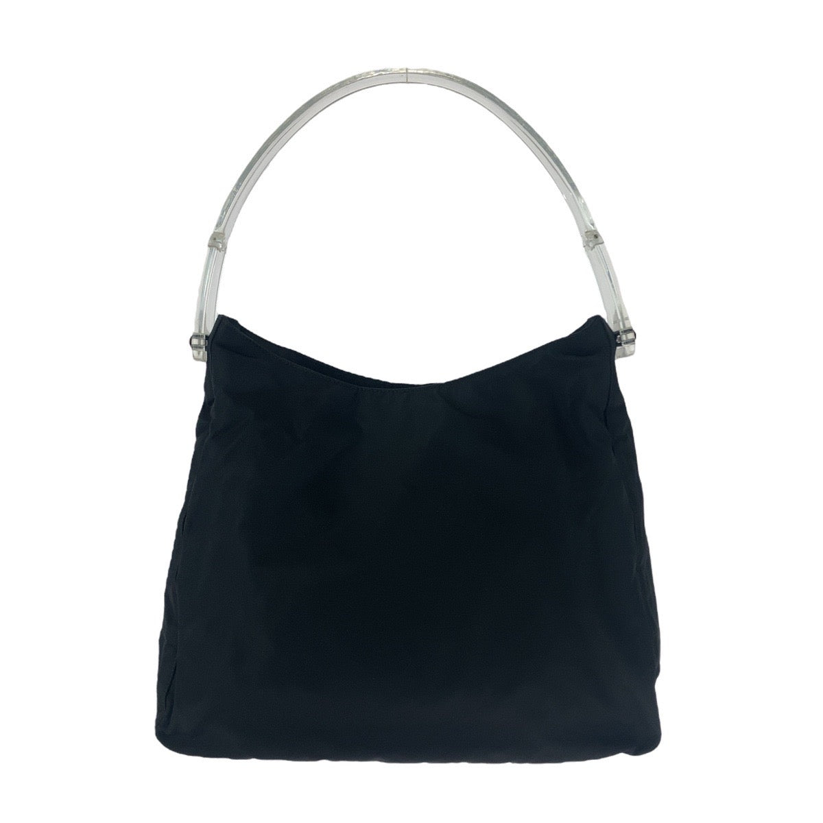 20487
PRADA プラダ テスート 三角ロゴプレート ブラック 黒 ナイロン / プラスチック ショルダーバッグ レディース ABP30