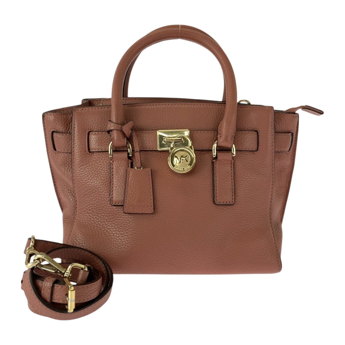 20491
Michael Kors マイケルコース ハミルトン ピンク ゴールド金具 レザー ショルダーバッグ ハンドバッグ2way レディース ABP10