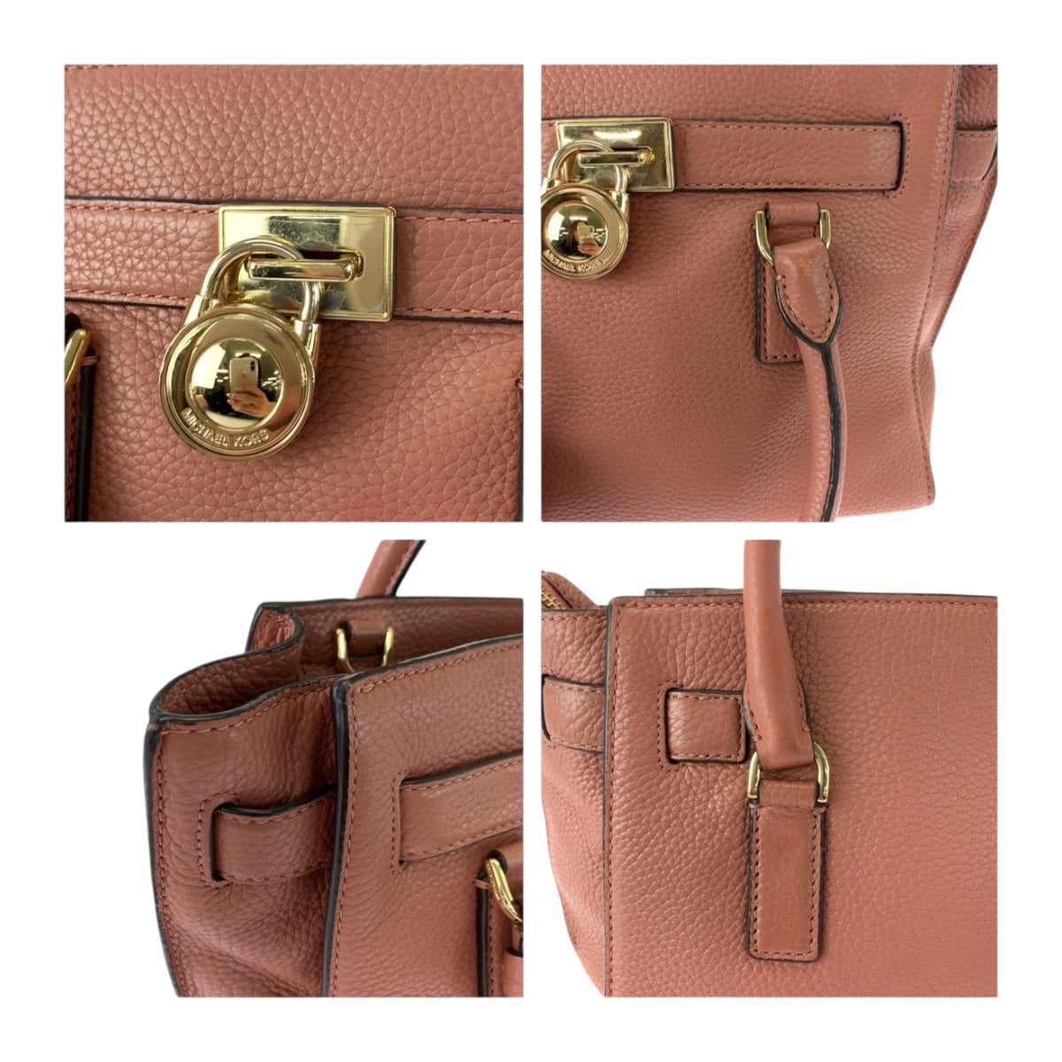 20491
Michael Kors マイケルコース ハミルトン ピンク ゴールド金具 レザー ショルダーバッグ ハンドバッグ2way レディース ABP10