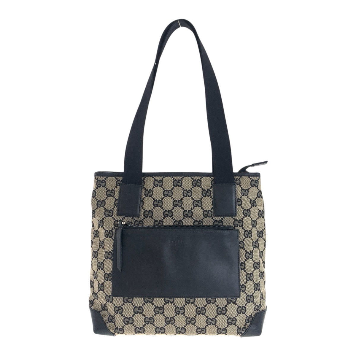 20495
GUCCI GG Canvas Beige Black Brown GG Canvas / Leather 019 0402 Tote Bag Shoulder Bag Ladies AB28