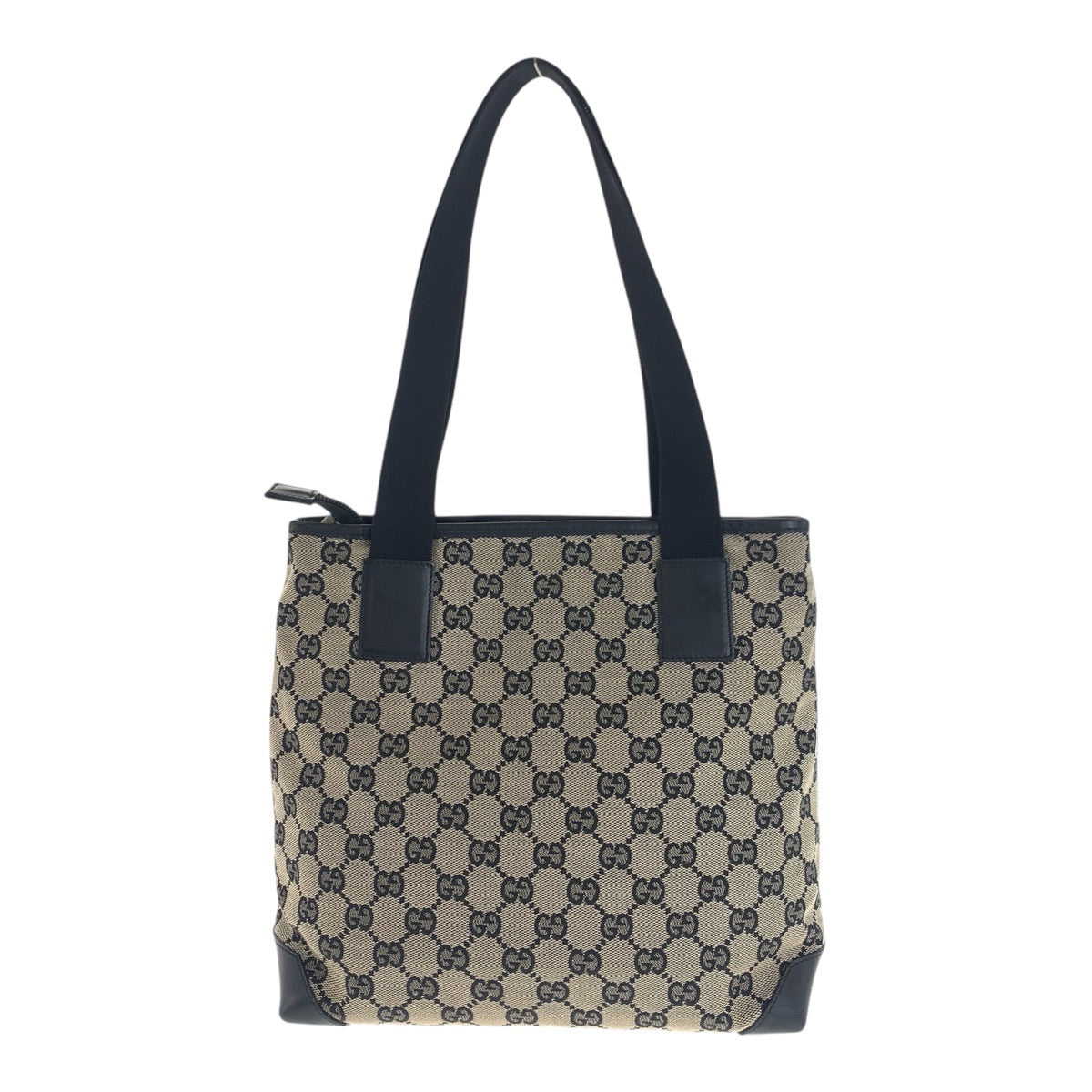 20495
GUCCI GG Canvas Beige Black Brown GG Canvas / Leather 019 0402 Tote Bag Shoulder Bag Ladies AB28