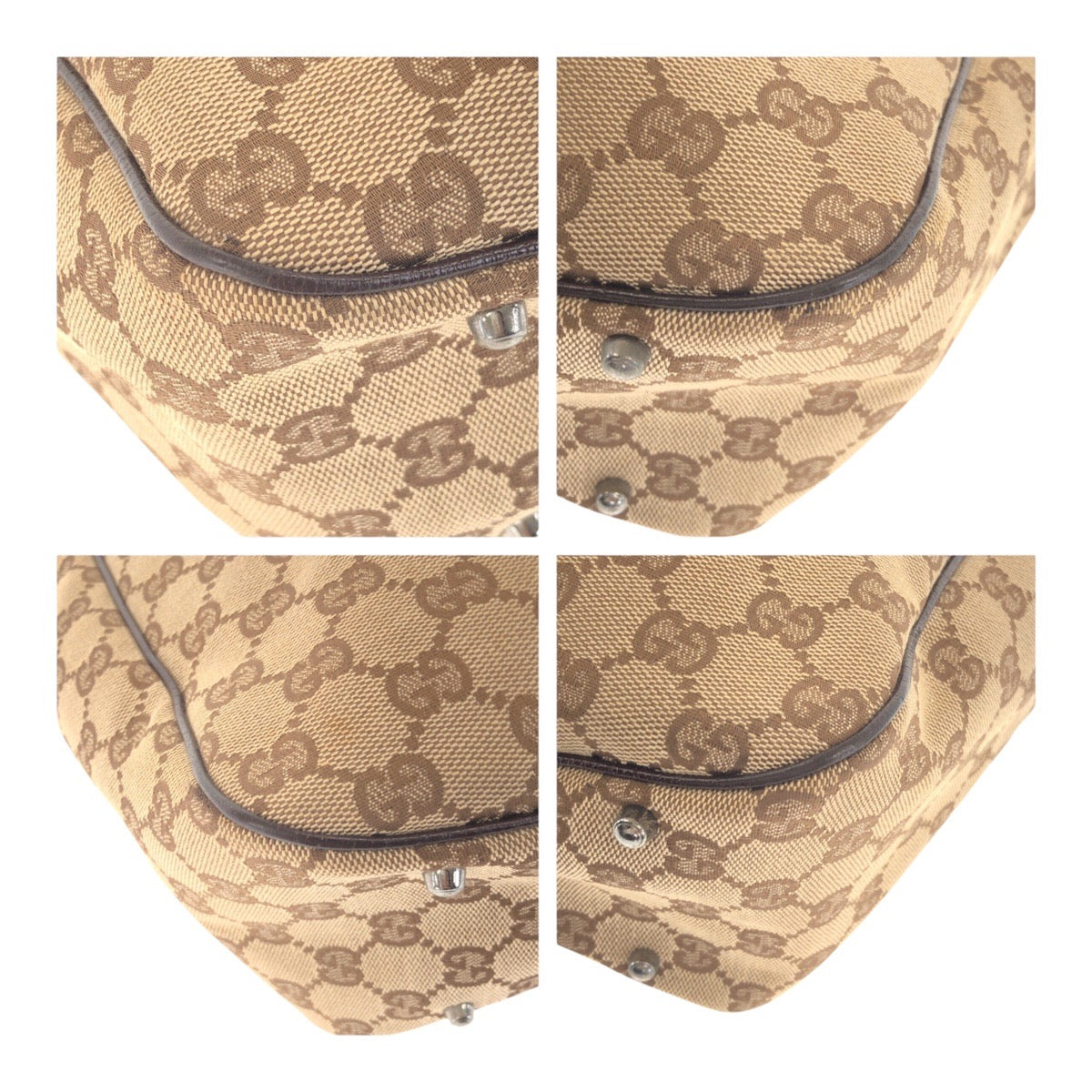 20497
GUCCI グッチ GGキャンバス ベージュ ブラウン GGキャンバス / レザー 113017 トートバッグ ショルダーバッグ レディース AB30