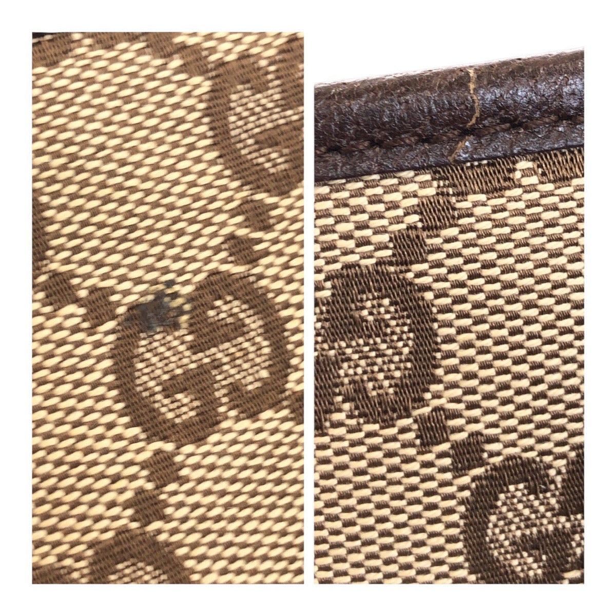 20497
GUCCI グッチ GGキャンバス ベージュ ブラウン GGキャンバス / レザー 113017 トートバッグ ショルダーバッグ レディース AB30