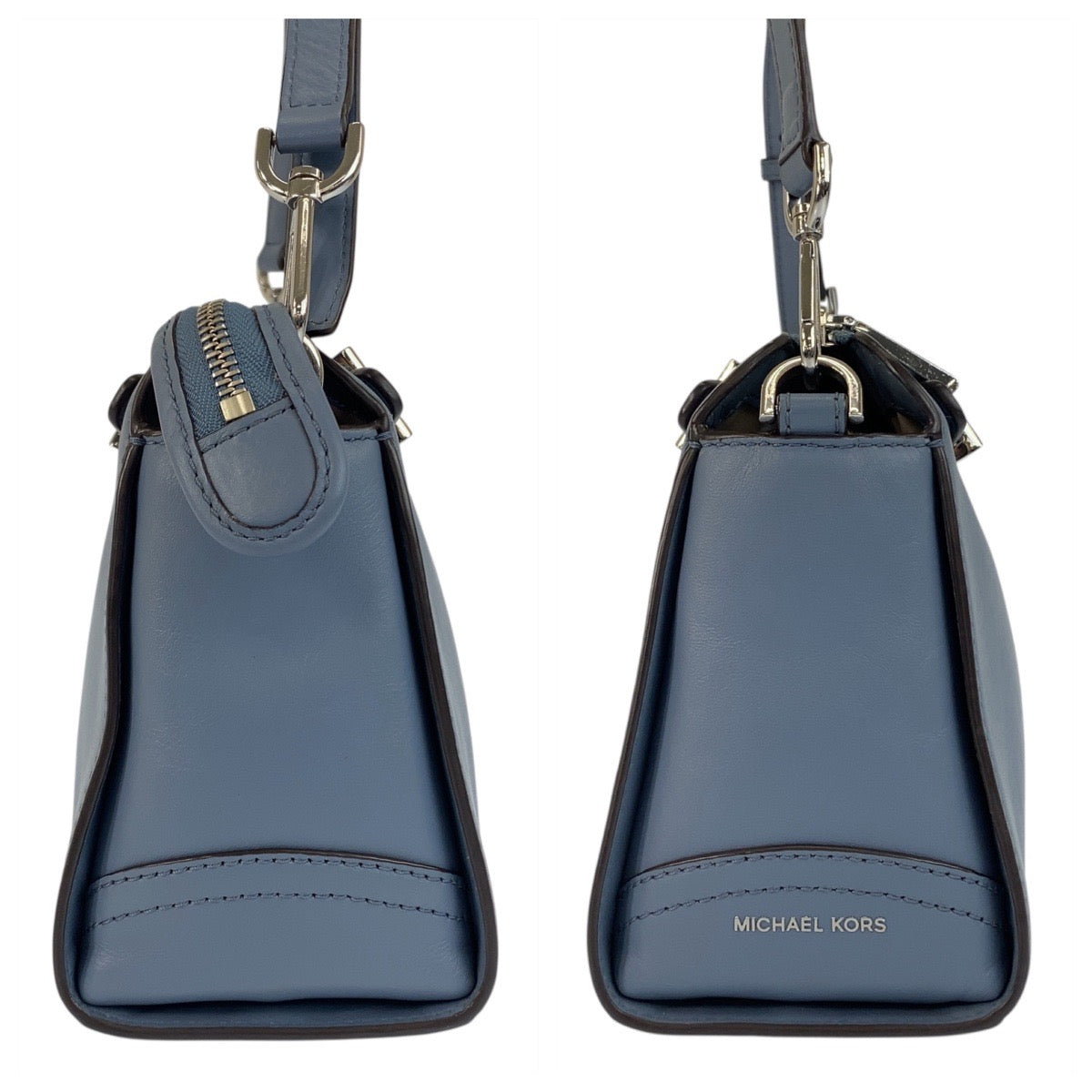 20499
Michael Kors マイケルコース ブルー シルバー金具 レザー 30H6SUES2L ショルダーバッグ ポシェット レディース AB10