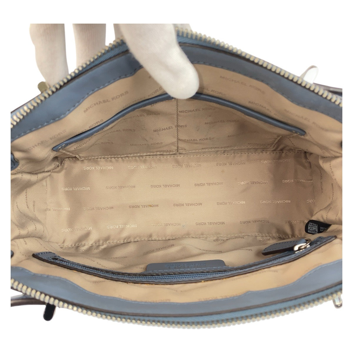 20499
Michael Kors マイケルコース ブルー シルバー金具 レザー 30H6SUES2L ショルダーバッグ ポシェット レディース AB10