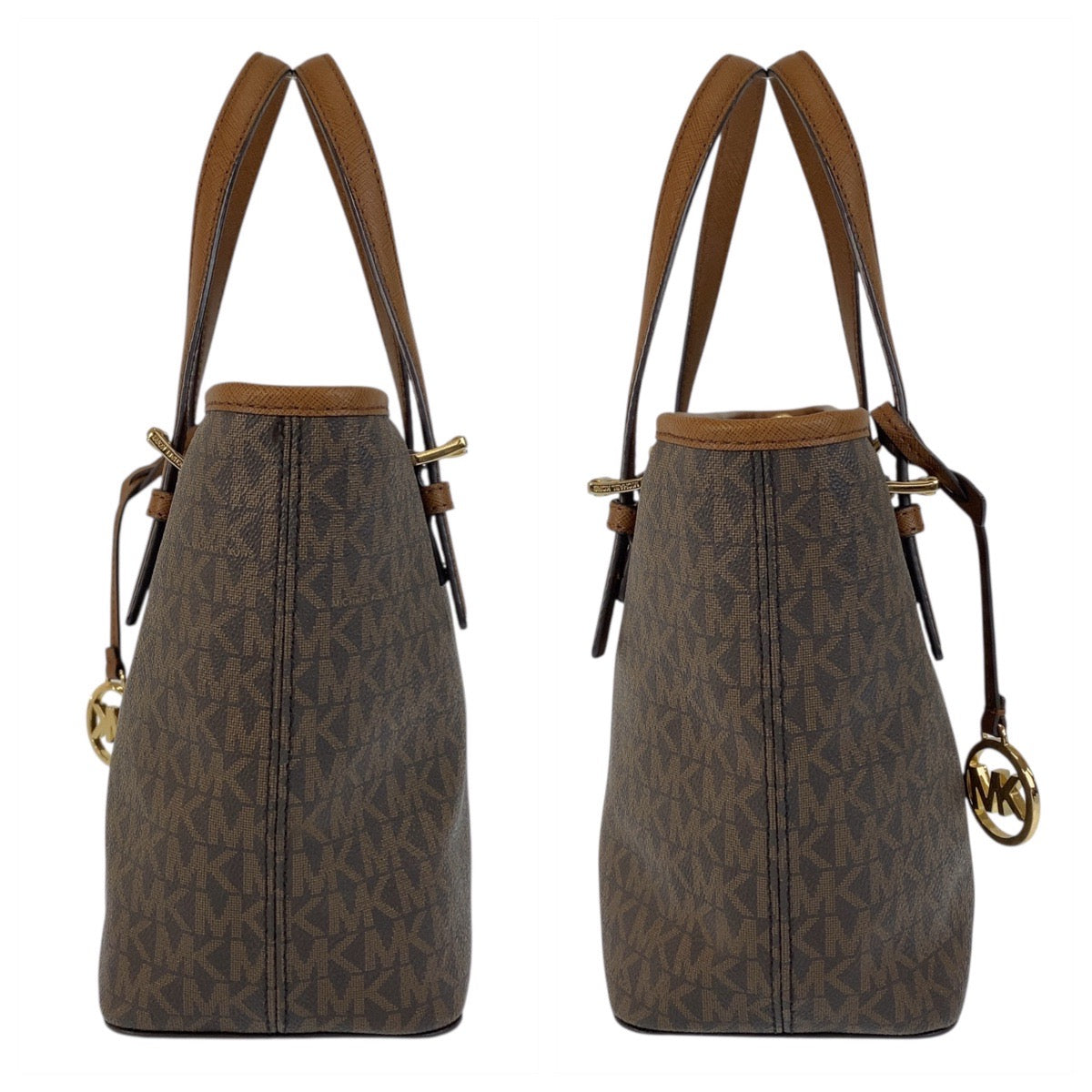 20500
Michael Kors マイケルコース MKシグネチャー ブラウン ゴールド金具 PVC 35T9GTVTOB トートバッグ ハンドバッグ レディース ABP10