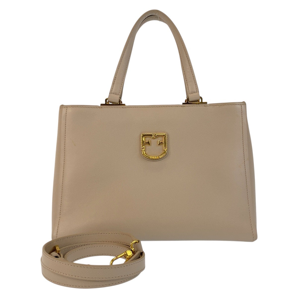 20505
Furla フルラ ベルヴェデーレ ベージュ ゴールド金具 レザー 1007967 ハンドバッグ ショルダーバッグ 2way レディース ABP10