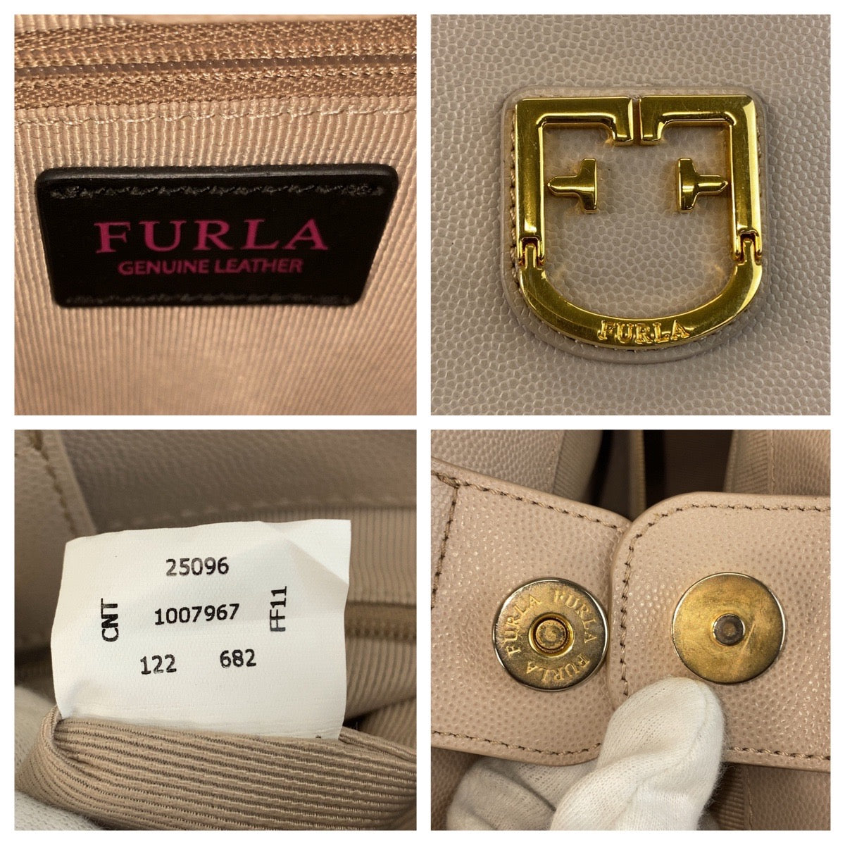 20505
Furla フルラ ベルヴェデーレ ベージュ ゴールド金具 レザー 1007967 ハンドバッグ ショルダーバッグ 2way レディース ABP10