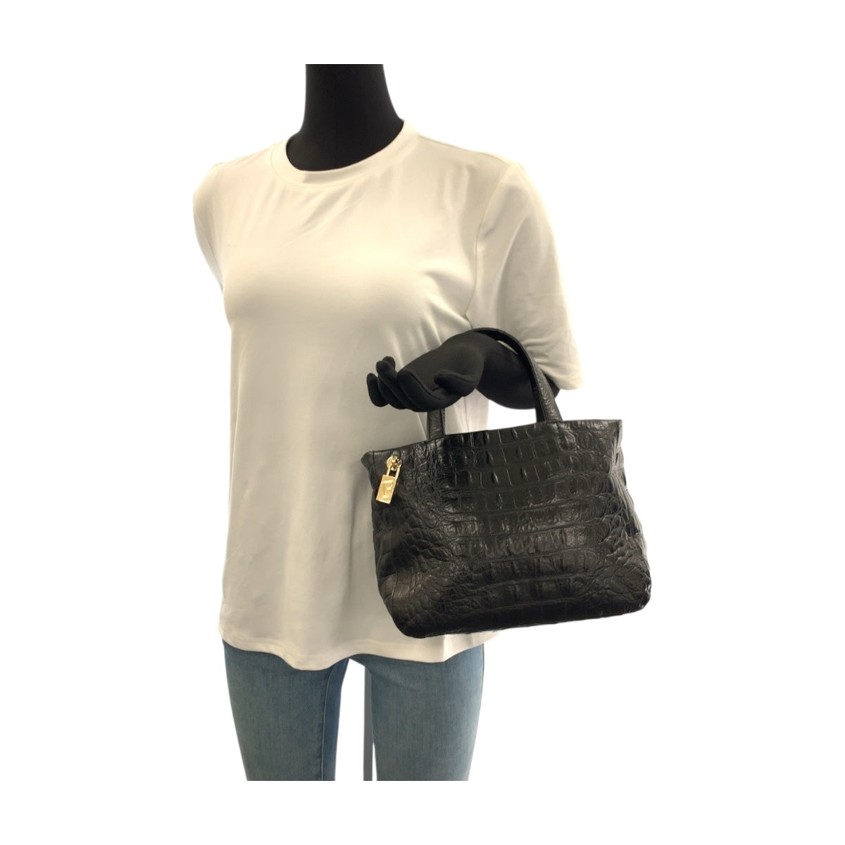 20506
Furla フルラ 型押し ブラック 黒 ゴールド金具 レザー ショルダーバッグ ハンドバッグ 2way レディース A12