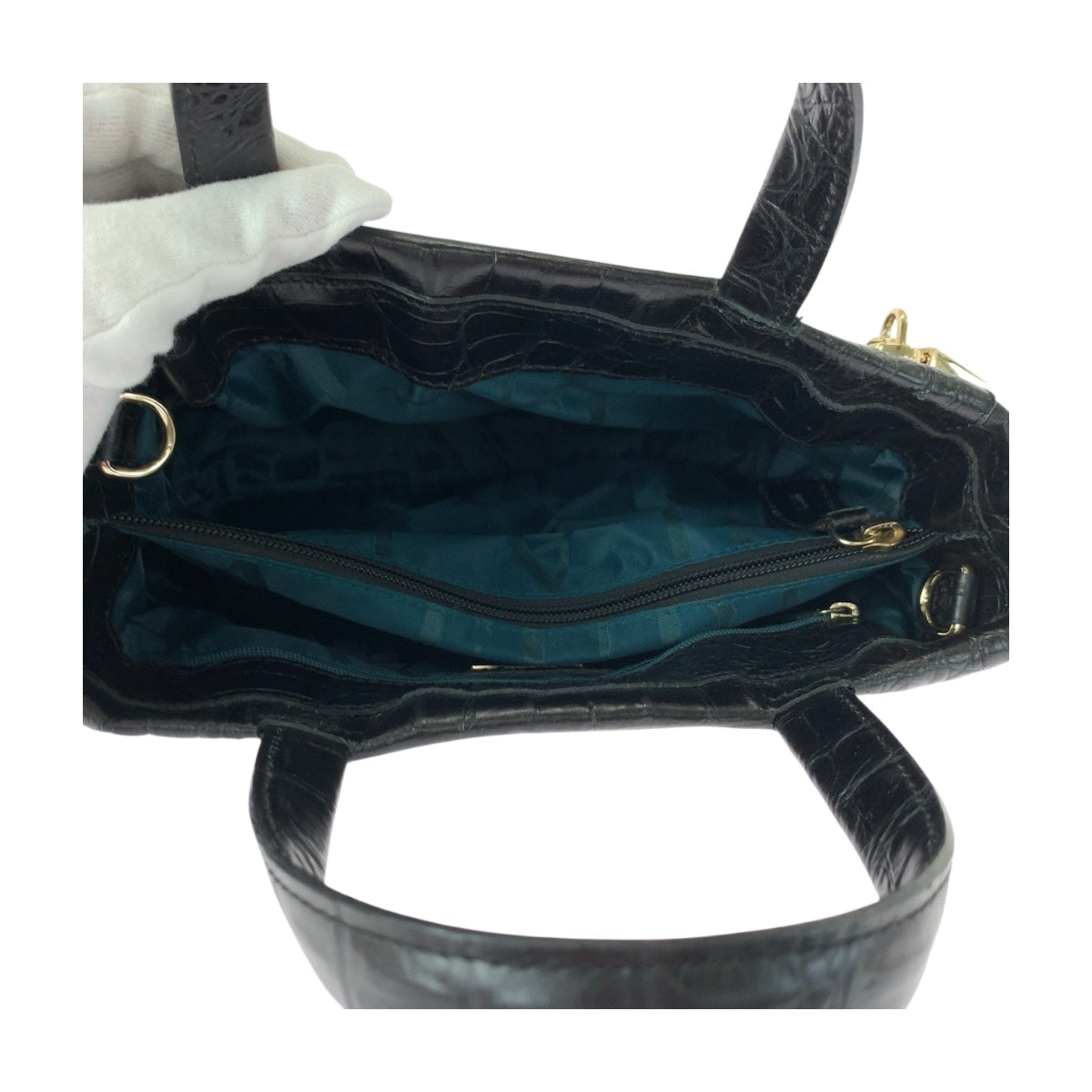 20506
Furla フルラ 型押し ブラック 黒 ゴールド金具 レザー ショルダーバッグ ハンドバッグ 2way レディース A12