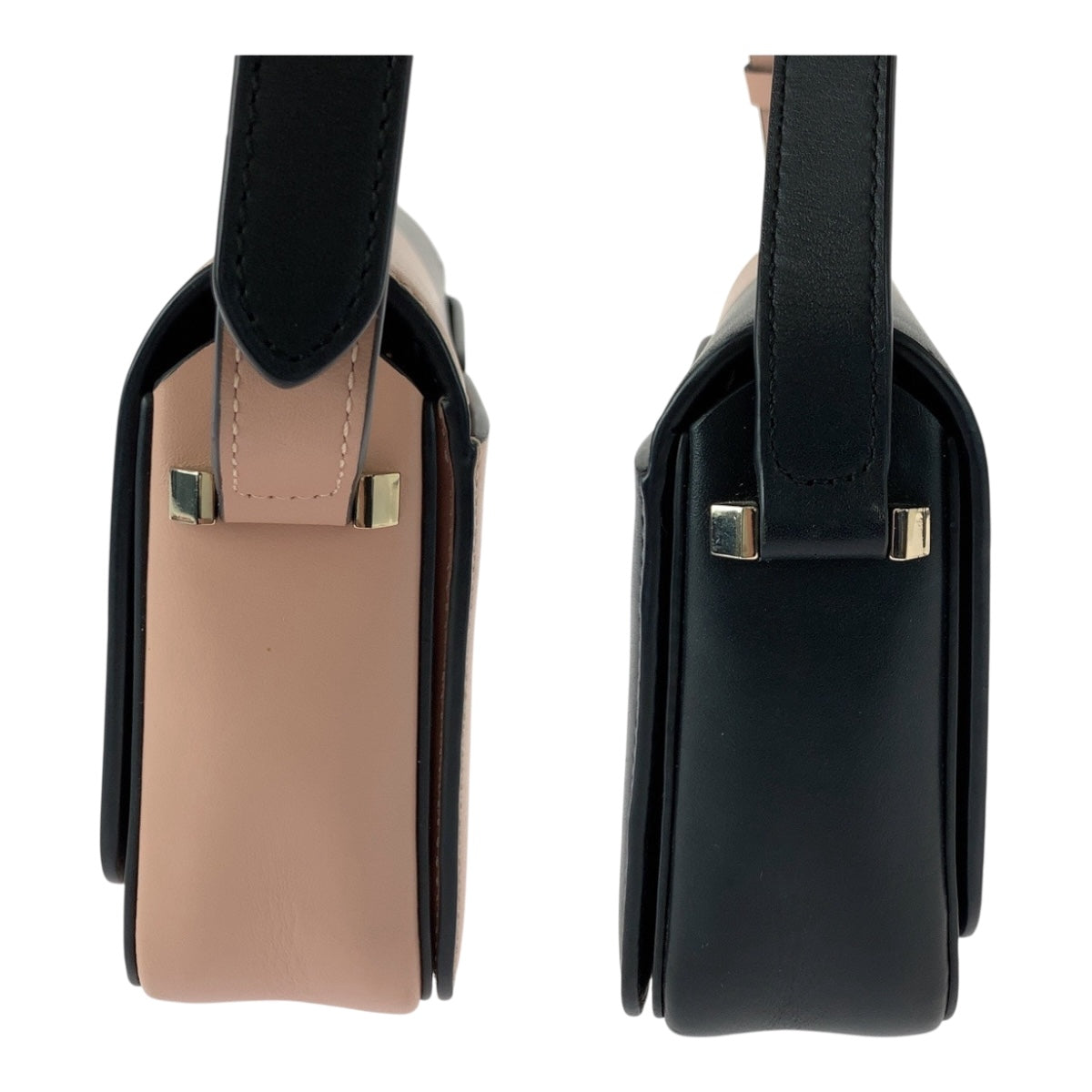20507
Kate Spade ケイトスペード ニコラ ピンク ブラック ゴールド金具 レザー ショルダーバッグ ポシェット レディース ABP12