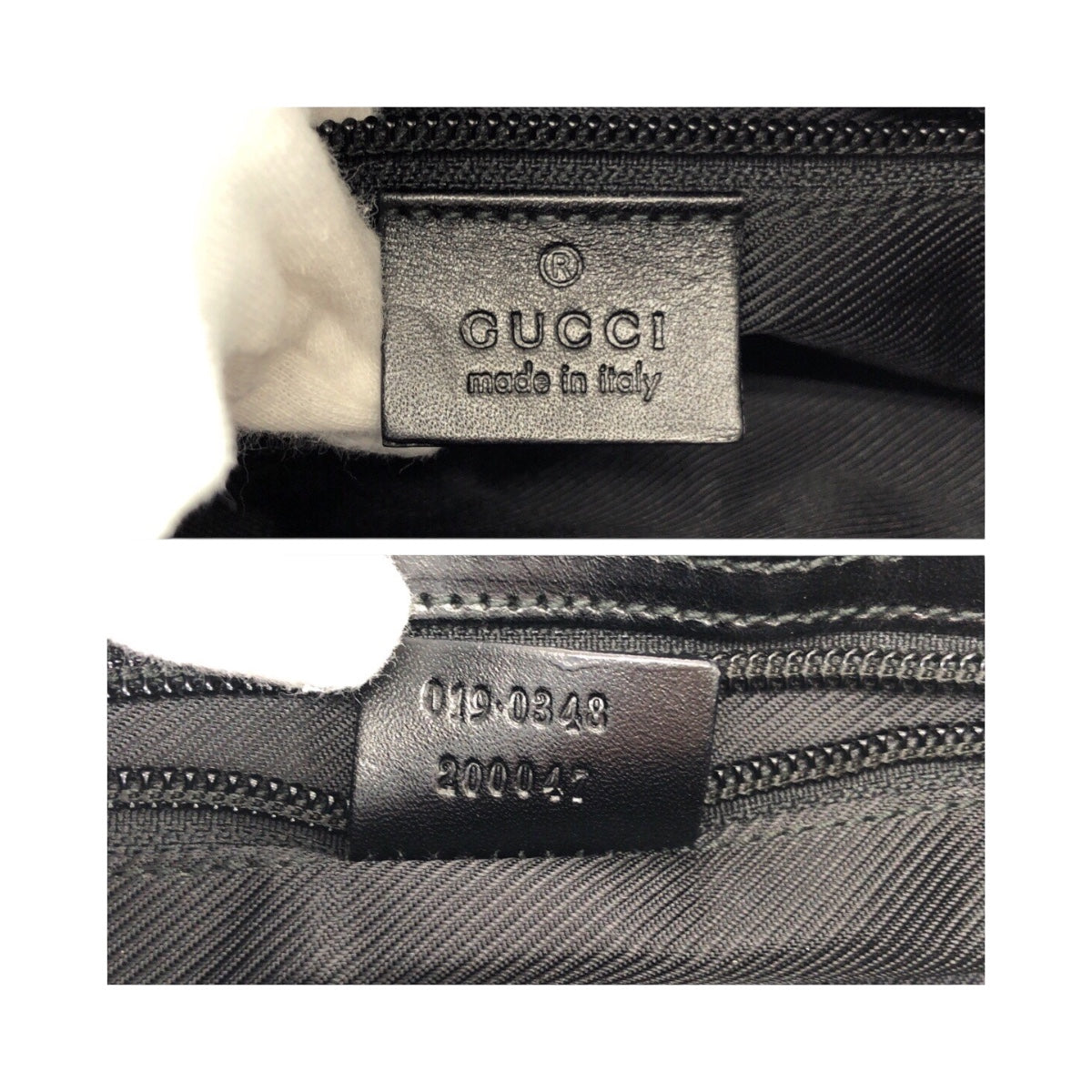 20513
GUCCI Beige Grey Silver Hardware GG Canvas / Leather 019 0348 Shoulder Bag Pouch Ladies AB24