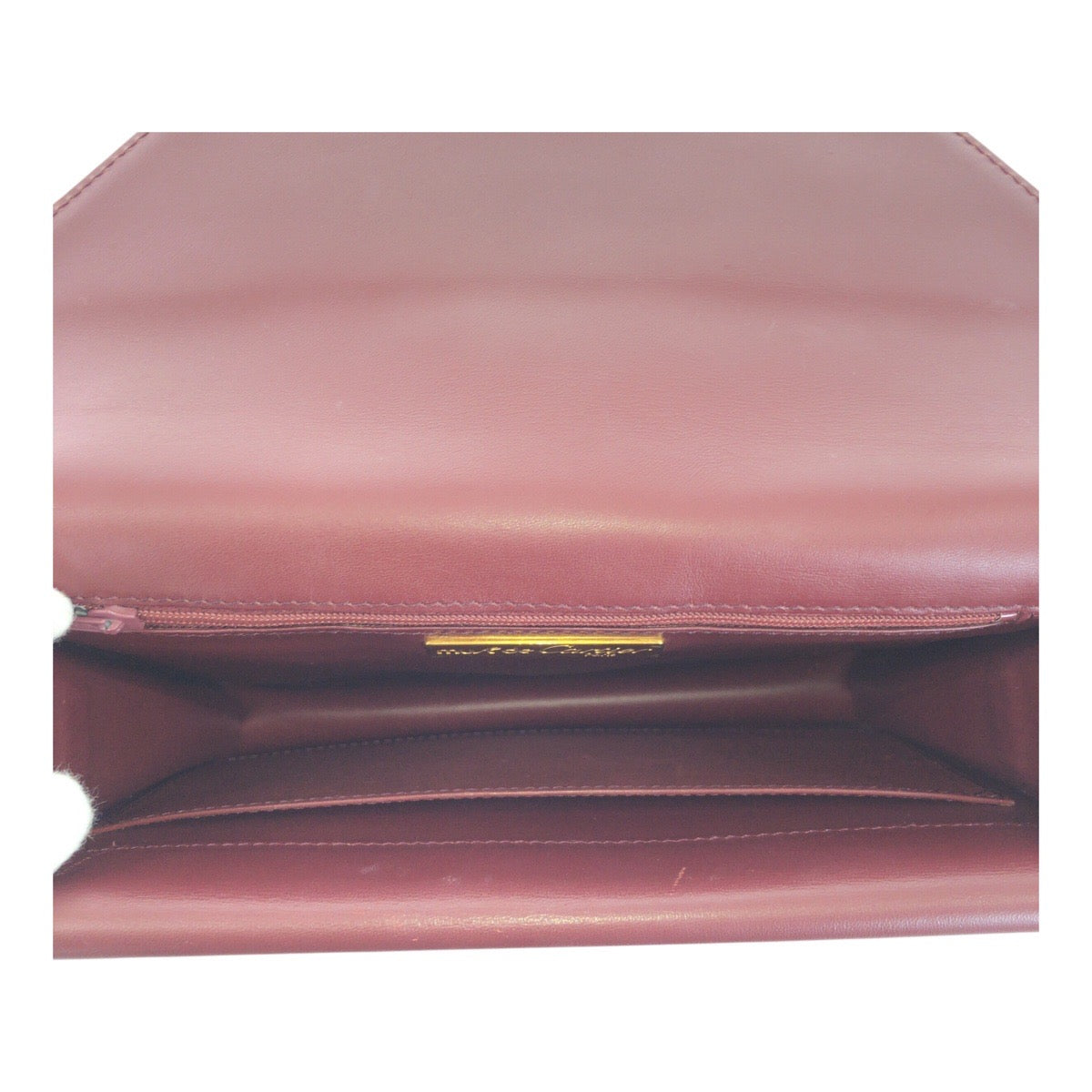 20514
CARTIER カルティエ マストライン ワインレッド ボルドー ゴールド金具 レザー ショルダーバッグ ポシェット レディース AB24