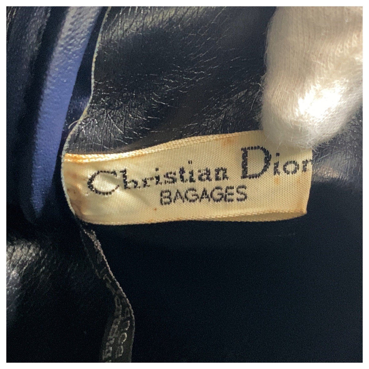 20518
Christian Dior クリスチャンディオール ヴィンテージ トロッター ネイビー ベージュ シルバー金具 キャンバス / レザー ハンドバッグ ボストンバッグ レディース AB32
