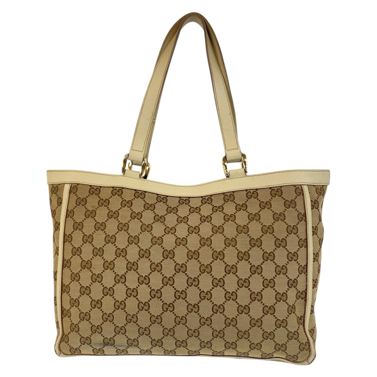 20520
GUCCI Abbey Beige Ivory Gold Hardware GG Canvas / Leather 146247 Tote Bag Shoulder Bag Ladies AB14